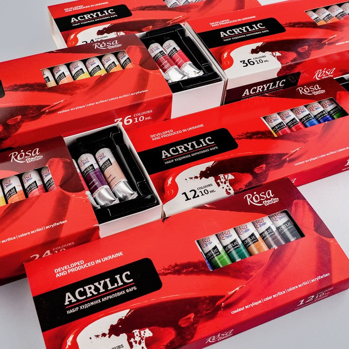 ROSA STUDIO akrilfesték készlet | 12x10 ml