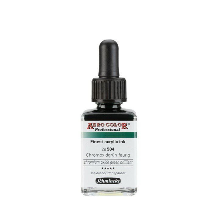 Akril tinta Schmincke AERO COLOR Professional Standard 28 ml – 504 Króm-oxid ragyogó zöld