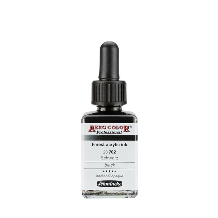 Akril tinta Schmincke AERO COLOR Professional Standard 28 ml – 702 Fekete
