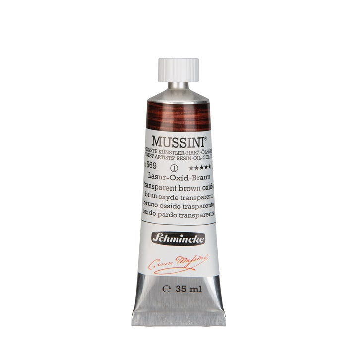 Olajfesték Schmincke MUSSINI 35 ml – 669 Oxid barna átlátszó