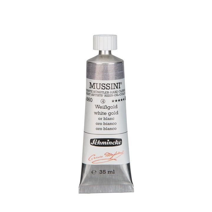 Olajfesték Schmincke MUSSINI 35 ml – 860 fehér-arany
