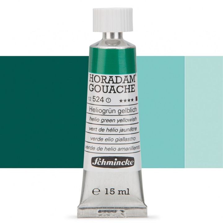 Schmincke Horadam Gouache 15ml – 524 Helio Green Yellowish