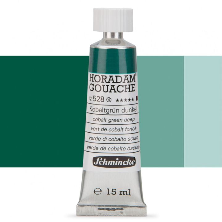 Schmincke Horadam Gouache 15ml – 528 Cobalt Green Deep