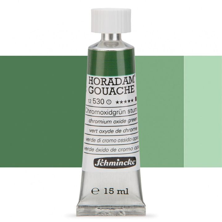 Schmincke Horadam Gouache 15ml – 530 Chromium Oxide Green