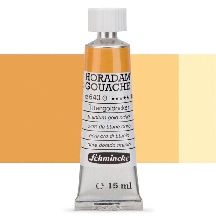 Schmincke Horadam Gouache 15ml – 640 Titanium Gold Ochre