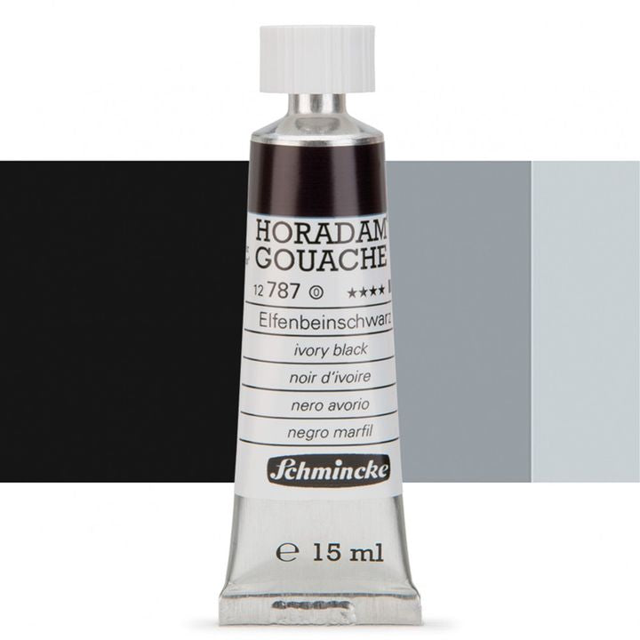 Schmincke Horadam Gouache 15ml – 787 Ivory Black