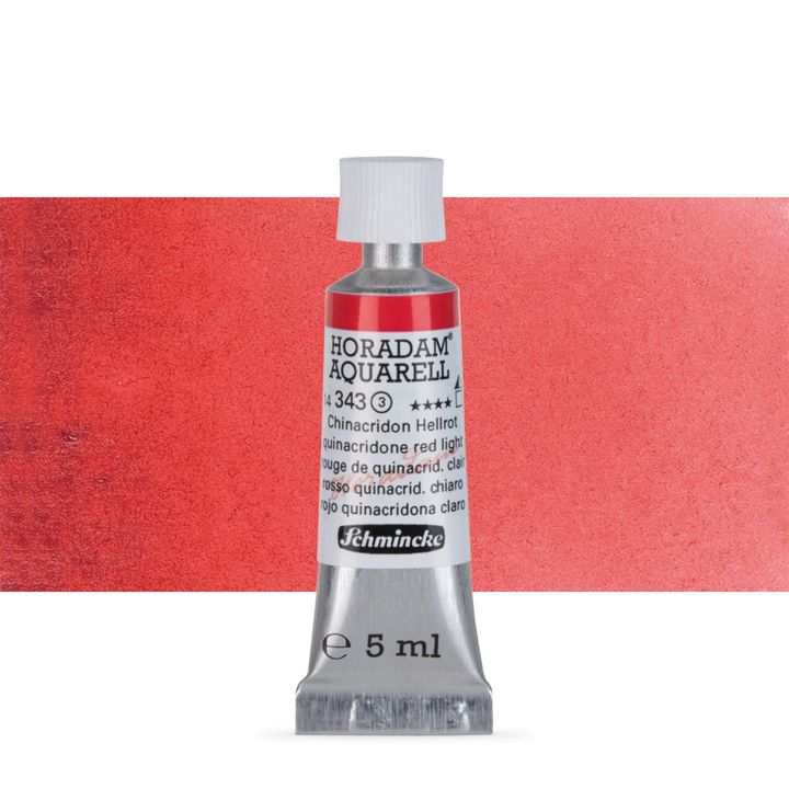 Schmincke Horadam akvarell festékek tubusban 5ml – 343 Quinacridone Red Light