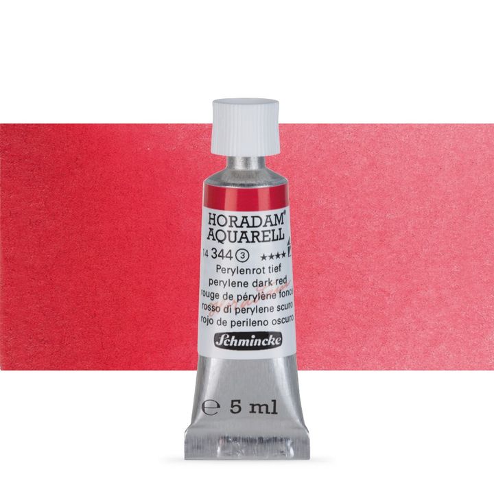 Schmincke Horadam akvarell festékek tubusban 5ml – 344 Perylene Dark Red