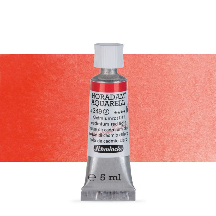 Schmincke Horadam akvarell festékek tubusban 5ml – 349 Cadmium Red Light