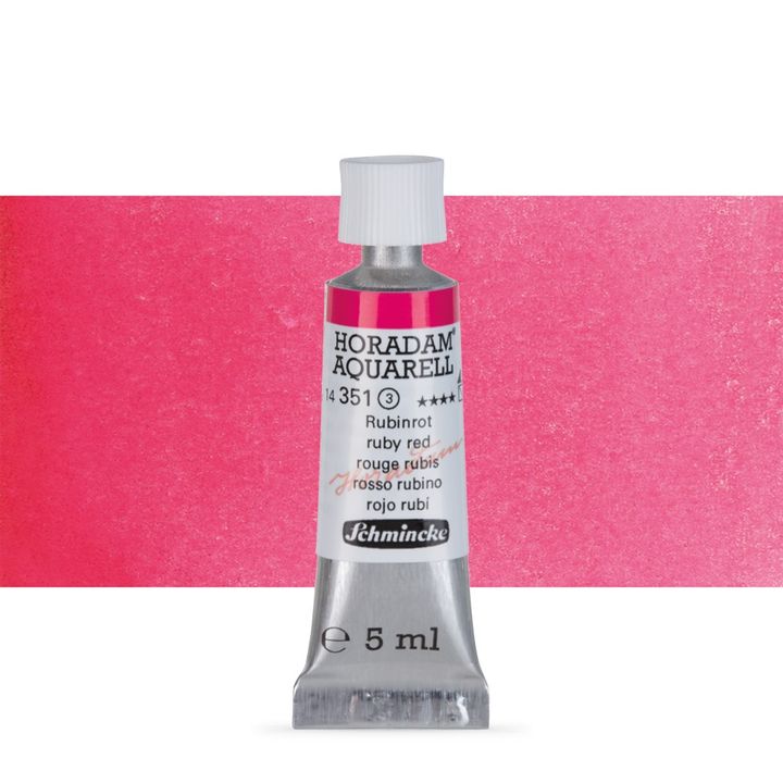 Schmincke Horadam akvarell festékek tubusban 5ml – 351 Ruby Red