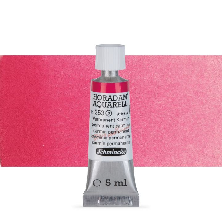 Schmincke Horadam akvarell festékek tubusban 5ml – 353 Permanent Carmine