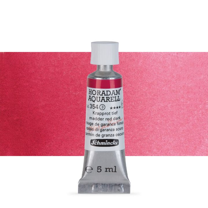 Schmincke Horadam akvarell festékek tubusban 5ml – 354 Madder Red Dark
