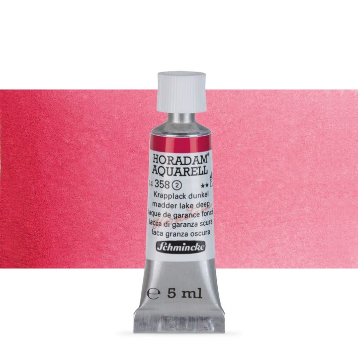 Schmincke Horadam akvarell festékek tubusban 5ml – 358 Madder Lake Deep