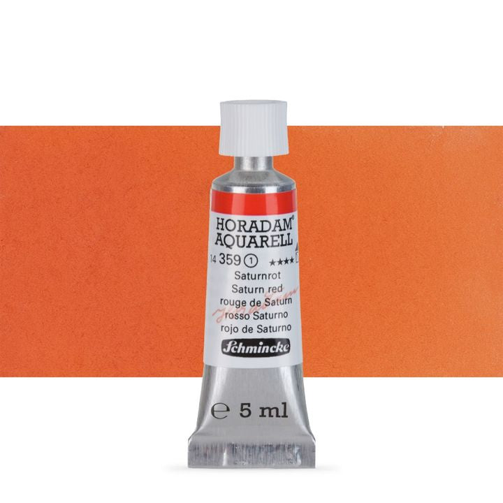 Schmincke Horadam akvarell festékek tubusban 5ml – 359 Saturn Red
