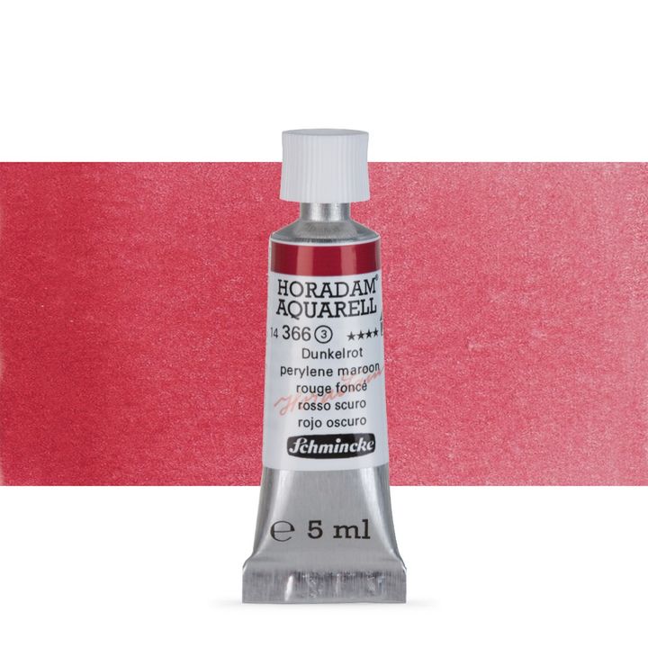 Schmincke Horadam akvarell festékek tubusban 5ml – 366 Perylene Maroon