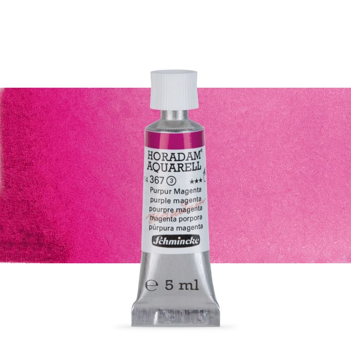 Schmincke Horadam akvarell festékek tubusban 5ml – 367 Purple Magenta