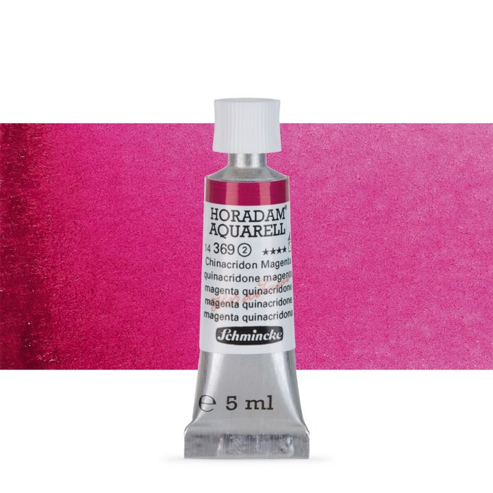 Schmincke Horadam akvarell festékek tubusban 5ml – 369 Quinacridone Magenta