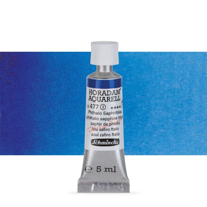 Schmincke Horadam akvarell festékek tubusban 5ml – 477 Phthalo Sapphire Blue