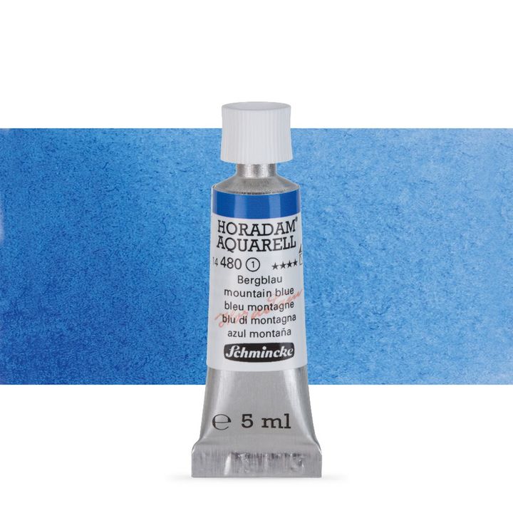 Schmincke Horadam akvarell festékek tubusban 5ml – 480 Mountain Blue
