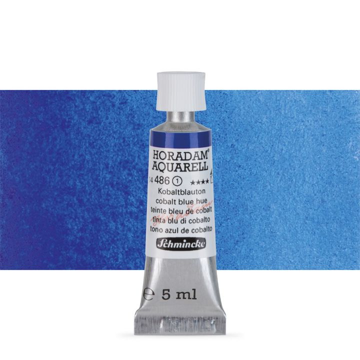 Schmincke Horadam akvarell festékek tubusban 5ml – 486 Cobalt Blue Hue