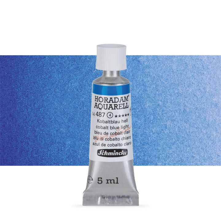 Schmincke Horadam akvarell festékek tubusban 5ml – 487 Cobalt Blue Light