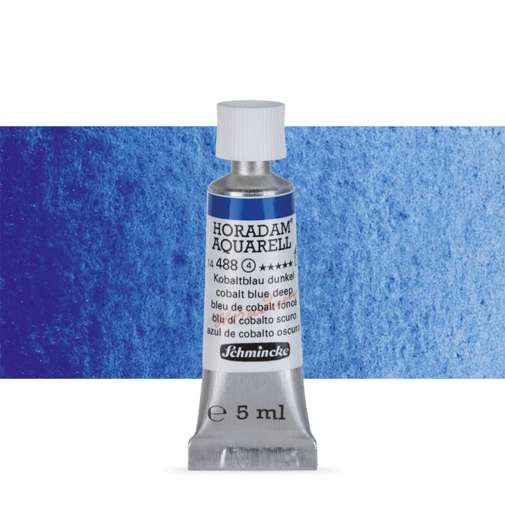 Schmincke Horadam akvarell festékek tubusban 5ml – 488 Cobalt Blue Deep