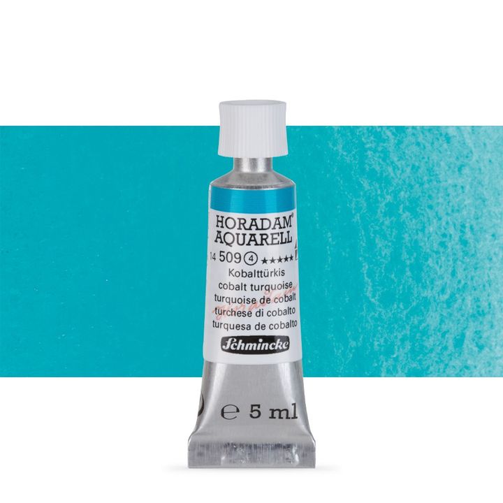 Schmincke Horadam akvarell festékek tubusban 5ml – 509 Cobalt Turquoise