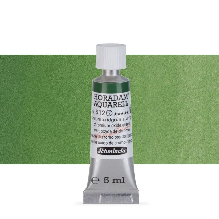 Schmincke Horadam akvarell festékek tubusban 5ml – 512 Chromium Oxide Green