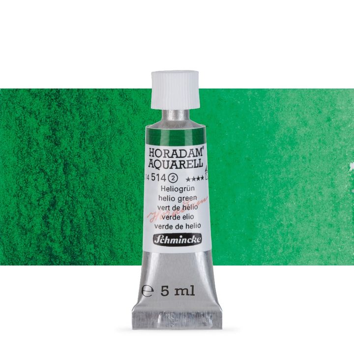 Schmincke Horadam akvarell festékek tubusban 5ml – 514 Helio Green