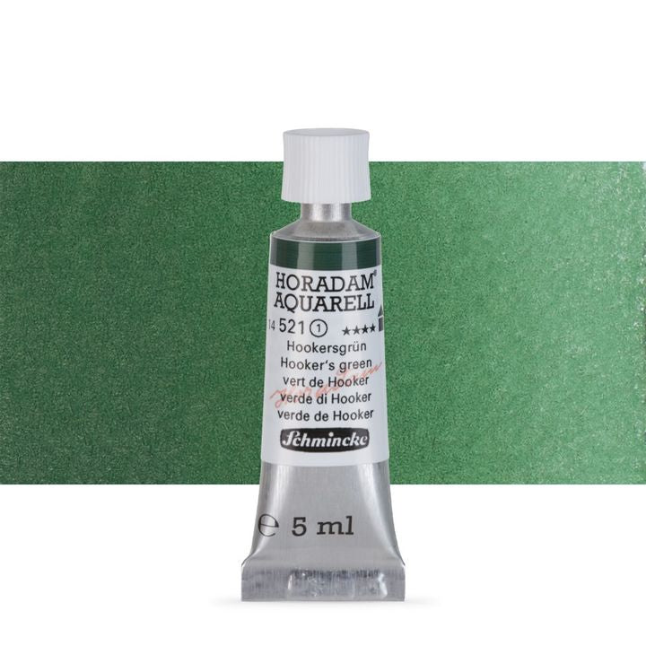 Schmincke Horadam akvarell festékek tubusban 5ml – 521 Hooker'S Green