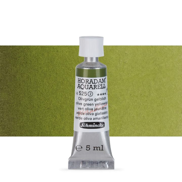 Schmincke Horadam akvarell festékek tubusban 5ml – 525 Olive Green Yellowish