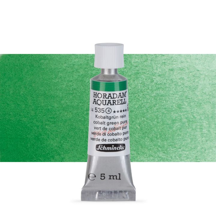 Schmincke Horadam akvarell festékek tubusban 5ml – 535 Cobalt Green Pure