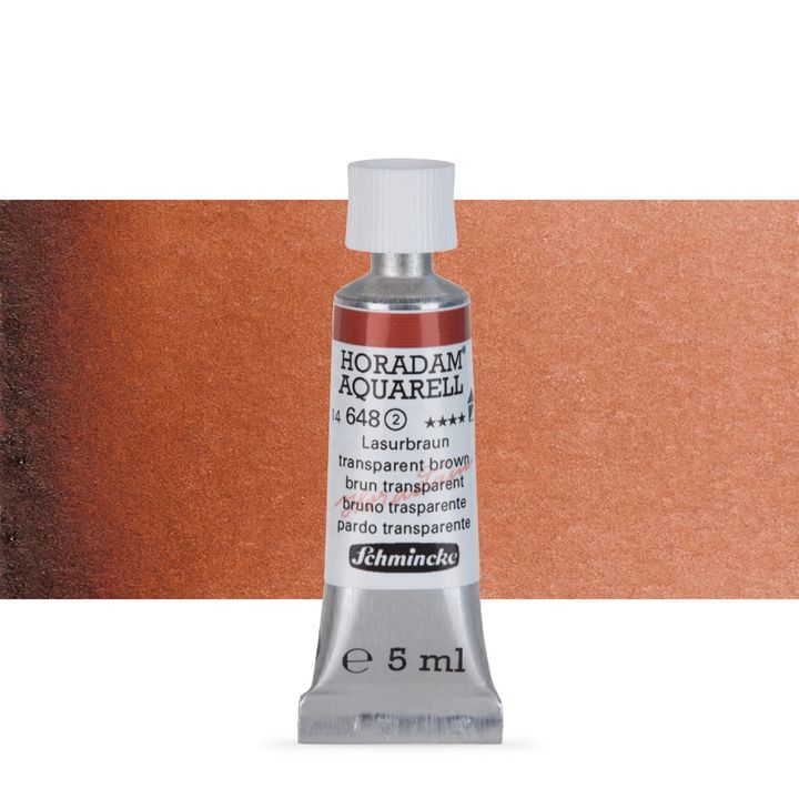 Schmincke Horadam akvarell festékek tubusban 5ml – 648 Transparent Brown