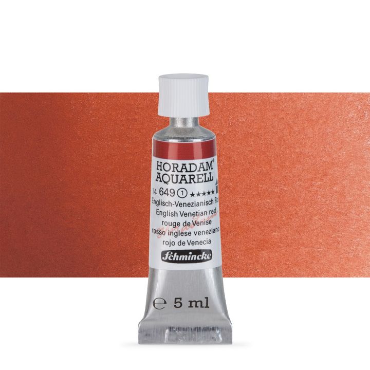Schmincke Horadam akvarell festékek tubusban 5ml – 649 English Venetian Red