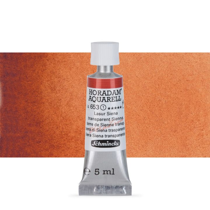 Schmincke Horadam akvarell festékek tubusban 5ml – 653 Transparent Sienna