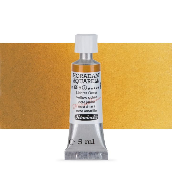 Schmincke Horadam akvarell festékek tubusban 5ml – 655 Yellow Ochre