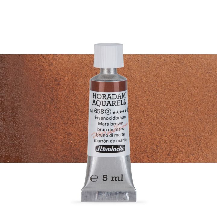 Schmincke Horadam akvarell festékek tubusban 5ml – 658 Mars Brown