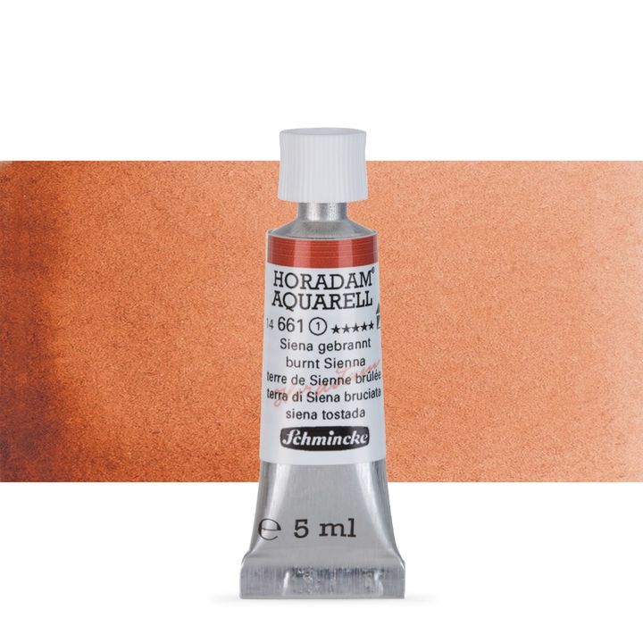 Schmincke Horadam akvarell festékek tubusban 5ml – 661 Burnt Sienna