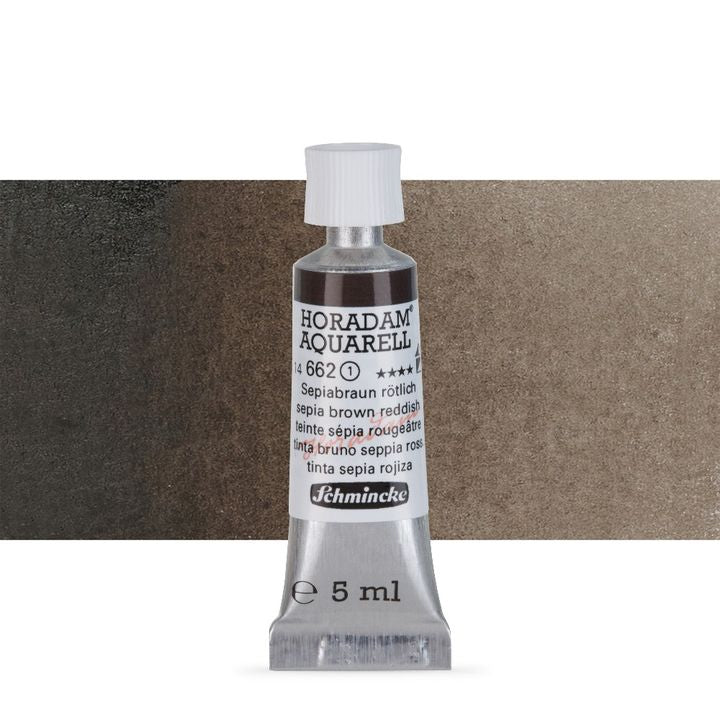 Schmincke Horadam akvarell festékek tubusban 5ml – 662 Sepia Brown Reddish