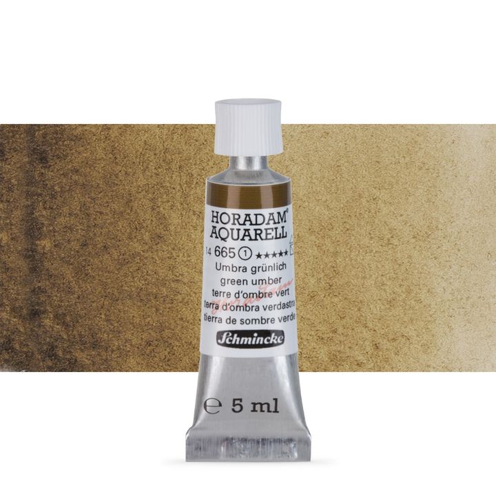 Schmincke Horadam akvarell festékek tubusban 5ml – 665 Green Umber