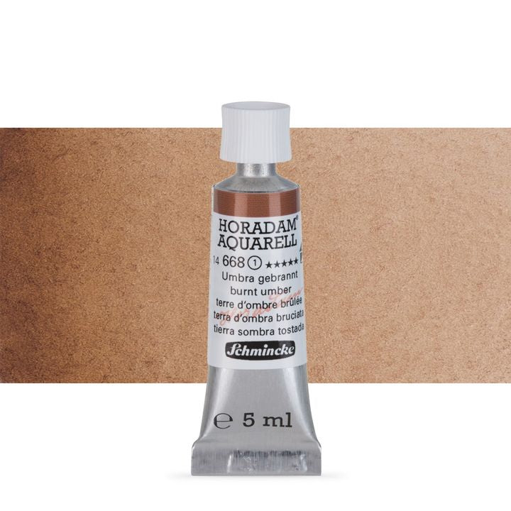 Schmincke Horadam akvarell festékek tubusban 5ml – 668 Burnt Umber