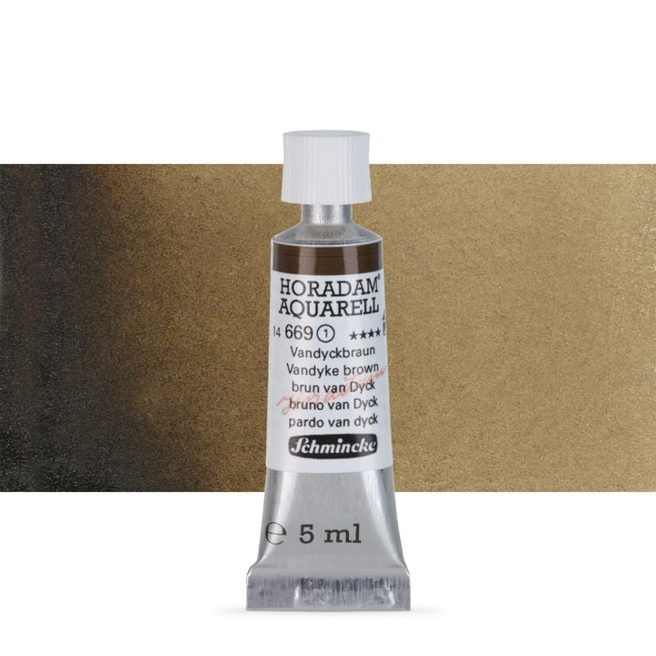 Schmincke Horadam akvarell festékek tubusban 5ml – 669 Vandyke Brown