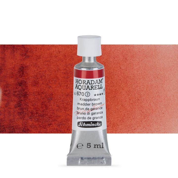 Schmincke Horadam akvarell festékek tubusban 5ml – 670 Madder Brown