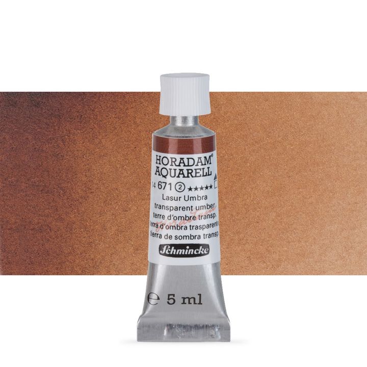Schmincke Horadam akvarell festékek tubusban 5ml – 671 Transparent Umber