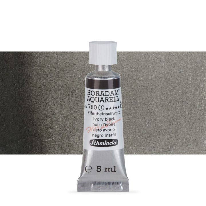 Schmincke Horadam akvarell festékek tubusban 5ml – 780 Ivory Black