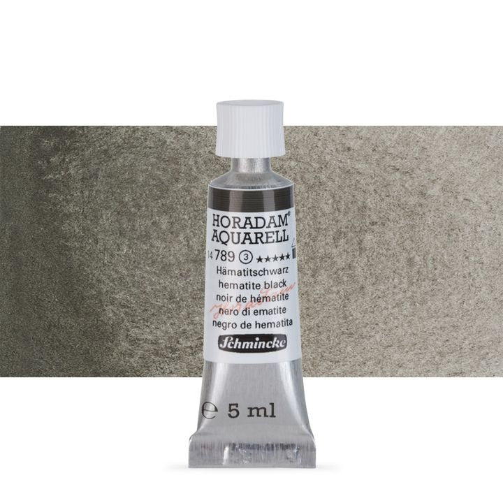 Schmincke Horadam akvarell festékek tubusban 5ml – 789 Hematite Black