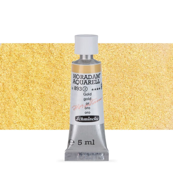 Schmincke Horadam akvarell festékek tubusban 5ml – 893 Gold