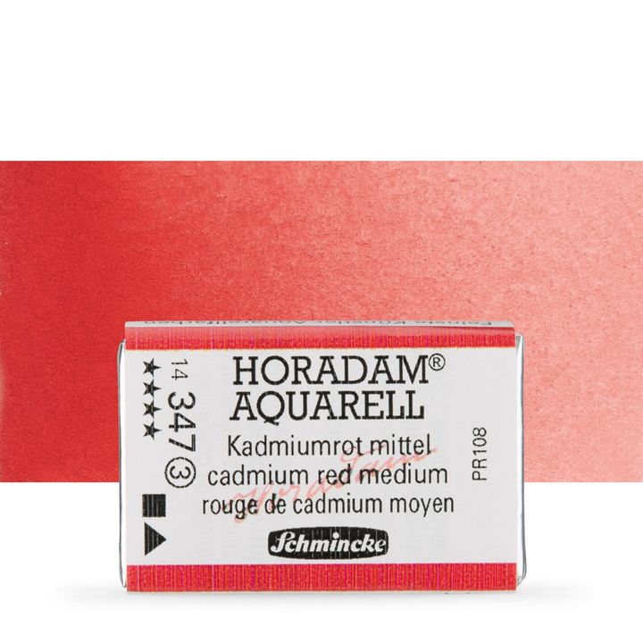 Schmincke Horadam akvarell festékek – 347 Cadmium Red Middle