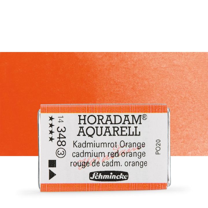 Schmincke Horadam akvarell festékek – 348 Cadmium Red Orange