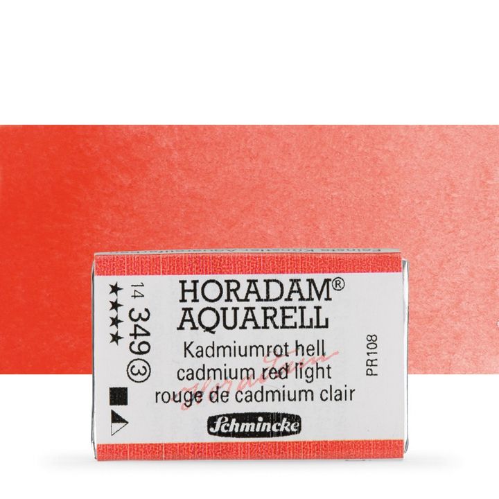 Schmincke Horadam akvarell festékek – 349 Cadmium Red Light